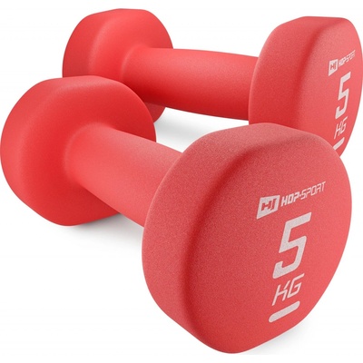 Hop-Sport Sada neoprénových fitness činiek 2 x 5 kg