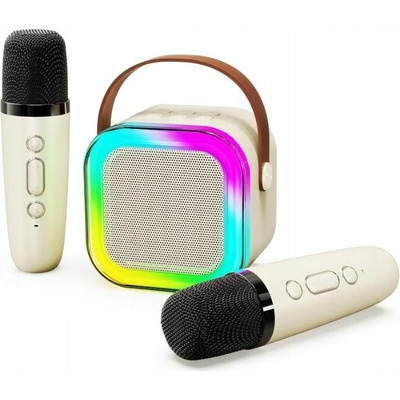 Bezdrátový mikrofon s reproduktorem pro karaoke sada Bluetooth 2 mikrofony