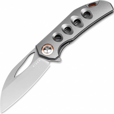 Kizer Liner Lock Hawk Carlos Elstner S45VN Titanium Ki4683A2