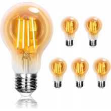 LED21 LED žárovka E27 4W 4xCOB Filament 440lm AMBER, ULTRA TEPLÁ BÍLÁ