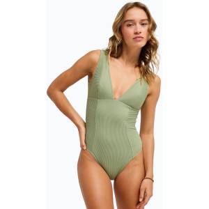 Roxy Дамски цял бански костюм ROXY Elongated oil green