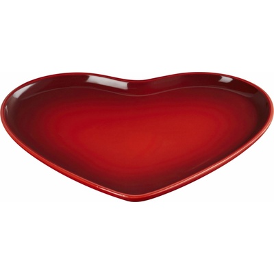 Le Creuset 80616320600003 Servírovací tanier Heart 32 cm višňový