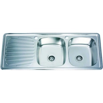 Inter Ceramic Кухненска мивка ICK 12050 SSL, алпака, ляв плот, 50x120см (12050 SSL)