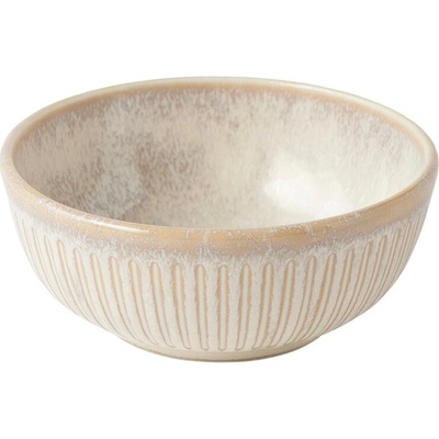 MIJ Jídelní miska Ridged Alabaster krémová 160 ml