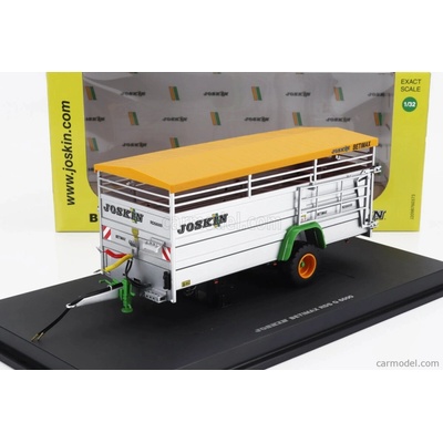 Universal hobbies Joskin Betimax Rds7500 Trailer Livestock Transporter Carrello Trasporto Animali Silver 1:32