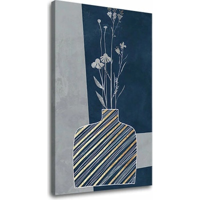 Obraz na plátne KVETY VO VÁZE 001 - 50x70 cm