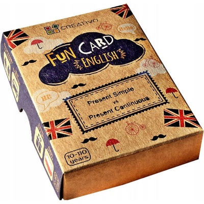 Creativo - Fun card English Present simple vs Present Continuous