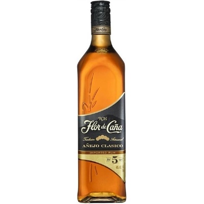 Flor De Caňa Anejo Clásico 5y 40% 0,7 l (holá láhev)