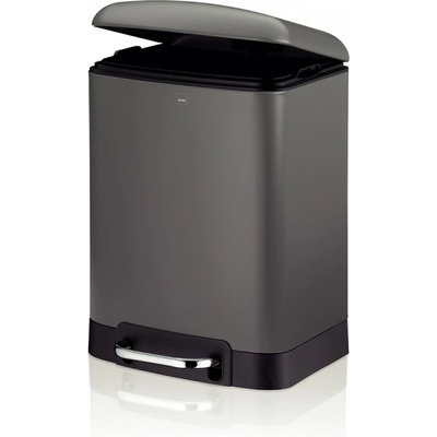 Kela Кош за отпадъци с педал Davino - сив - 6 л (KELA 22976)