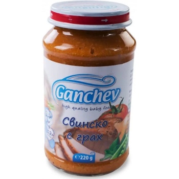 Ганчев пюре свинско с грах - 220 г