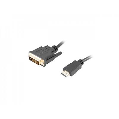 HDMI (M) -- DVI-D (M) (24+1) cable 1.8m, dual link, with gold-plated 4K connectors (CA-HDDV-20CU-0018-BK)