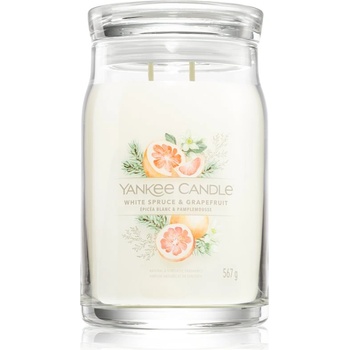 Yankee Candle White Spruce & Grapefruit ароматна свещ 567 гр