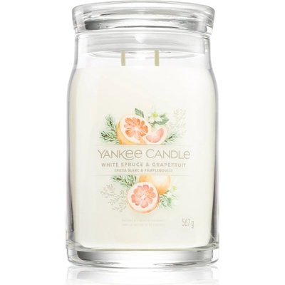 Yankee Candle White Spruce & Grapefruit ароматна свещ 567 гр