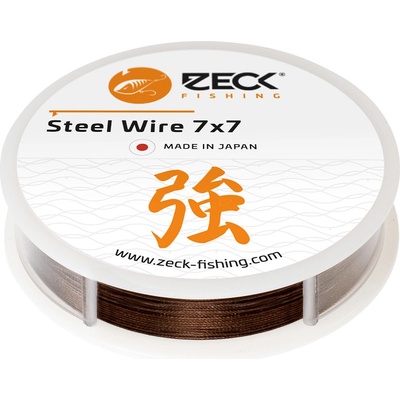 Zeck Vazatelné ocelové lanko 7x7 Steel Wire 3m 0,45mm 16,5kg