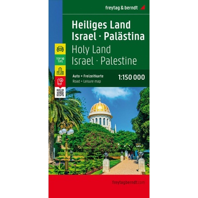 Mapa Izrael Palestína Svätá zem