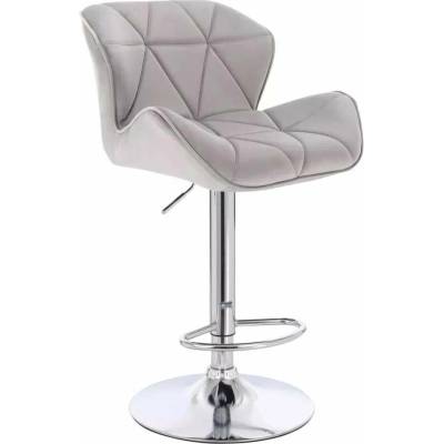 LuxuryForm Design Milano Velur na striebornom tanieri svetlo šedá