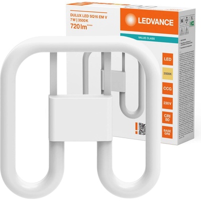 LEDVANCE Osram DULUX LED SQ16 EM & AC MAINS V 7W 835 GR8
