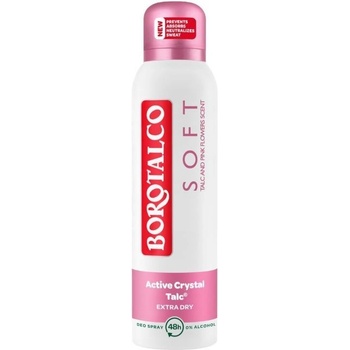 Borotalco Soft Crystal Talc and Pink Flowers deo spray 150 ml
