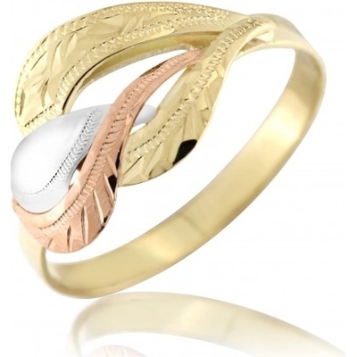 Luxur, Kombinovaný prsten Sisi ve žlutém zlatě 3216411-8-63-0