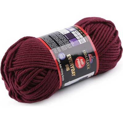 Příze pletací Everyday BIG 100 g Varianta: 12 (70814) vínová, Balení: 1 ks 52364/130011/254008