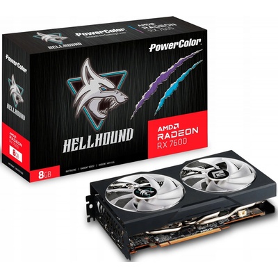 Power Color Radeon RX 7600 Hellhound 8GB GDDR6 RX 7600 8G-L/OC