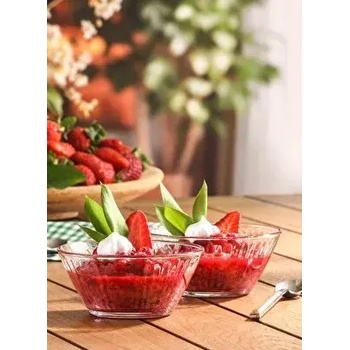 Lav Стъклена купа за ядки, кремове и разядки Хестия 6 броя, малък размер, 215 мл (lv-hes247f)