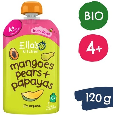 Ella's Kitchen BIO манго, круша и папая (120 г)