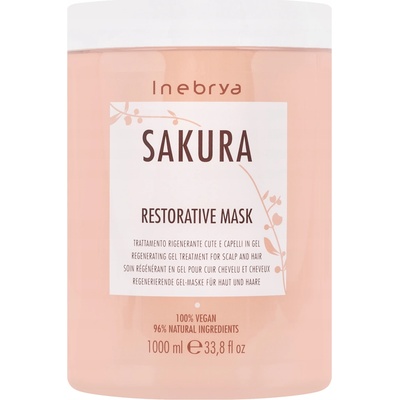 Inebrya Sakura Restorative Mask posilňujúca maska na vlasy 1000 ml