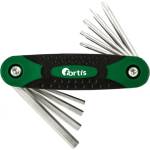 Fortis Сгъваем комплект ключове и отвертки fortis, sw, sl, tx, 9 части (fortis 4317784728539)