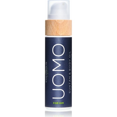 COCOSOLIS UOMO ošetrujúci a opaľovací olej bez ochranného faktoru pre mužov Black Coconut 110 ml