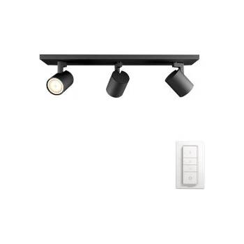 Image 1 of Philips Runner Hue Bar/Tube Black 3x5W 230V