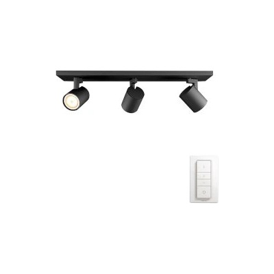 Philips Runner Hue Bar/Tube Black 3x5W 230V