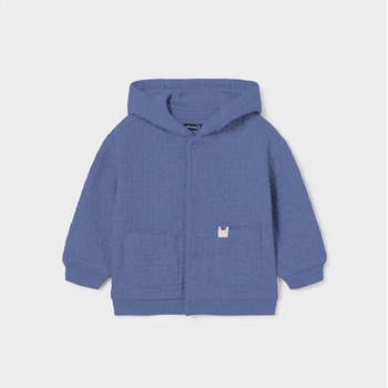 MAYORAL Суичър с качулка cuadrille в син цвят за бебе момче Майорал