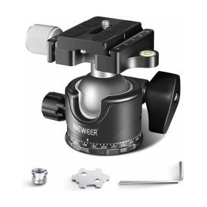NEEWER Low Profile Ball Head for Tripod, 36mm Metal Panorama, GM36 - GM36/36mm