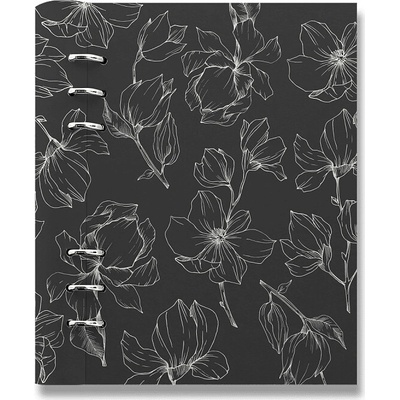 Filofax Clipbook Floral A5 týdenní 2026 magnolia charcoal