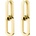Rosefield позлатени обеци Dual Hoops JEDHG-J585 Rosefield | Lilav | ЖЕНИ | ЕДИН РАЗМЕР