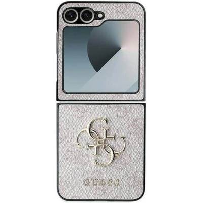 GUESS Кожен Калъф за Samsung Z Flip 7 FE/Z Flip 6, Guess Leather 4G Metal Logo Case, Розов (GUHCZF64GMGPI)