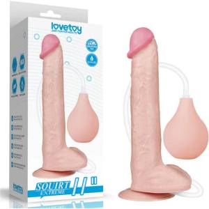 Lovetoy Squirt Extreme Dildo 11" Flesh