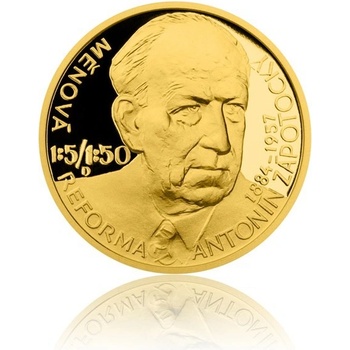 Česká mincovna Zlatý dukát Českoslovenští prezidenti Antonín Zápotocký 3,49 g