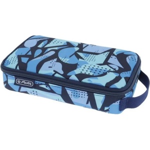 Herlitz Ученически несесер празен, с дръжка, 2Go, мотив Camo Blue - Herlitz