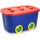 KIS FUNNY BOX L modrý / červený 58x38,5x32cm 46L