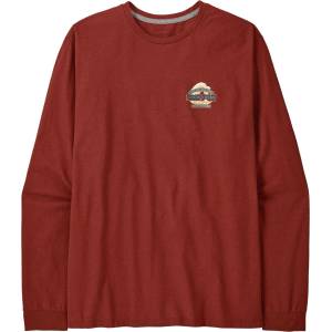 Patagonia Мъжка блуза с дълъг ръкав Patagonia L/S Great Waves Responsibili-Tee Longsleeve - Rusty Red - размер XS (216-8007-0511)