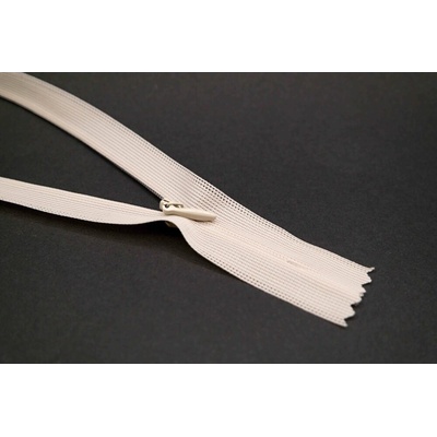 Nedeliteľný skrytý zips (3mm) rôzne farby - dĺžka 18 cm - 60 cm 18 cm Svetlo béžová 2