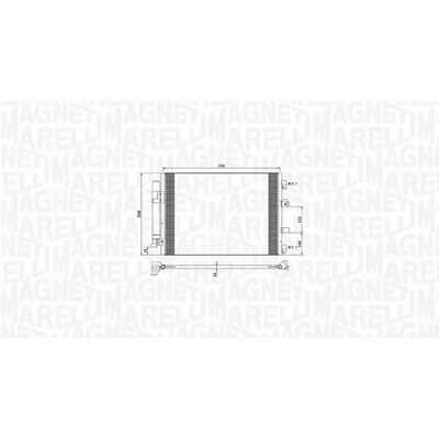Kondenzátor klimatizace MAGNETI MARELLI 350203773000