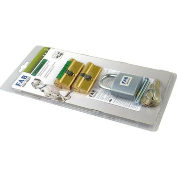 Assa Abloy sada KOMBI 8 (2x vložka FAB 100RSD/1x zámok vis 80RSH/52) 6 kľúčová