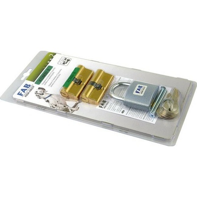 Assa Abloy sada KOMBI 8 (2x vložka FAB 100RSD/1x zámok vis 80RSH/52) 6 kľúčová