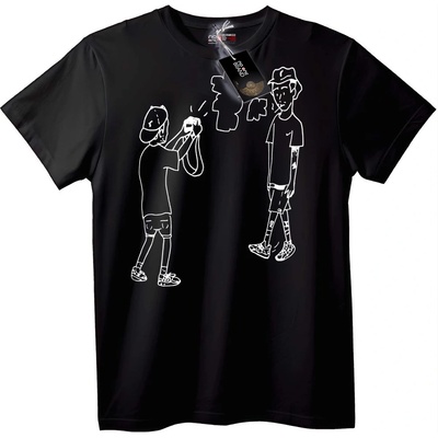 NOONEBRAND Тениска Фото екип градски стил - XL, Black