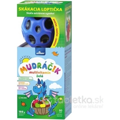 MUDráčik multivitamín s loptičkou želé 50 ks