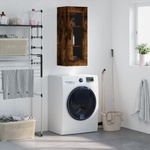 vidaXL Стенен шкаф опушен дъб 34, 5x34x90 см (828929)