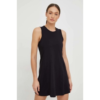 DKNY Рокля Dkny в черно среднодълъг модел с кройка по тялото DP2D4754 (DP2D4754)